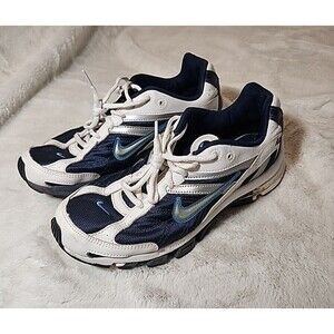 Nike Womens Air Run‎ Dual D 2 313648-401 Blue Running Shoes Sneakers Size 10.5